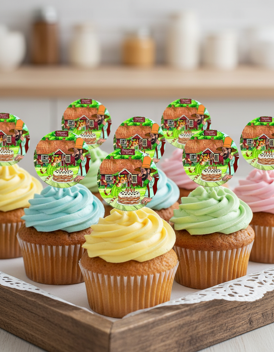 Petterson und Findus Muffinaufleger