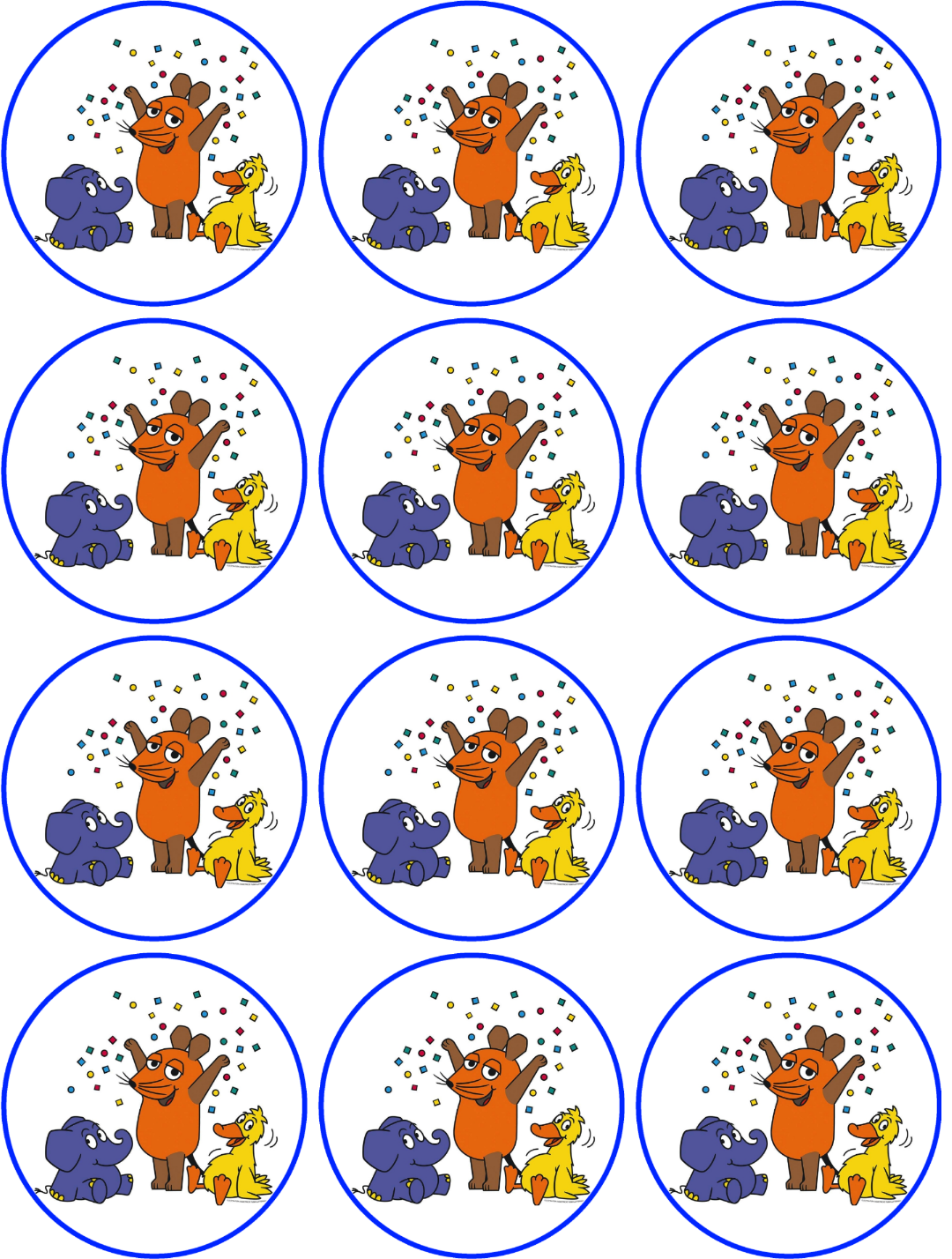 Sendung mit der Maus Muffinaufleger