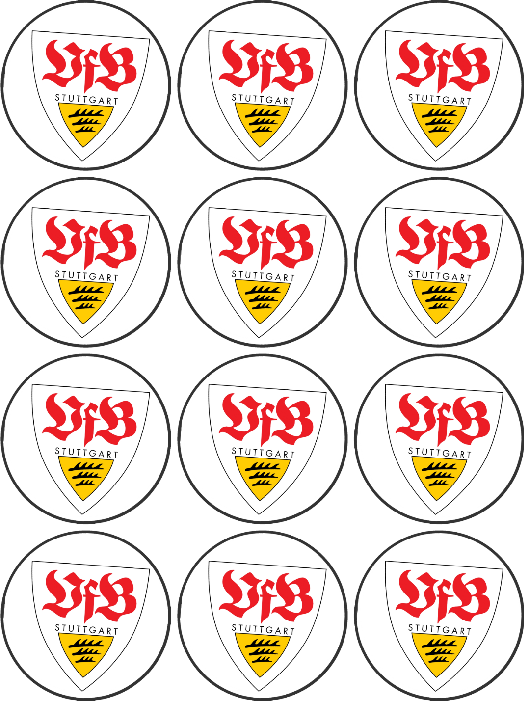 VfB Stuttgart Muffinaufleger