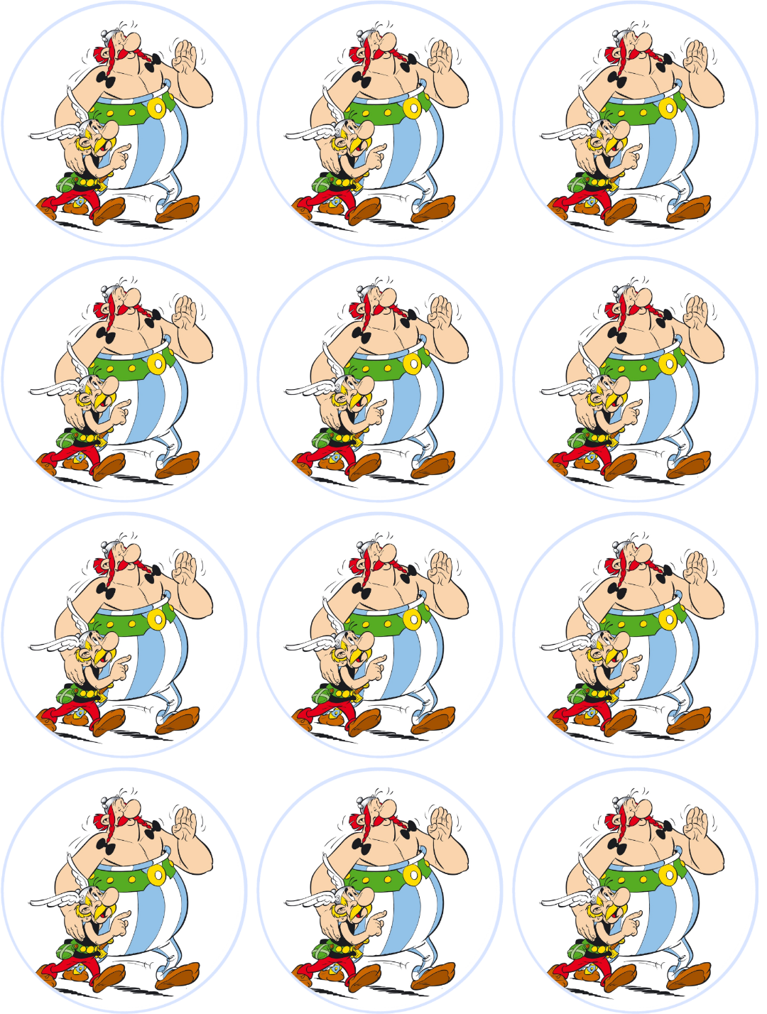 Asterix und Obelix Muffinaufleger