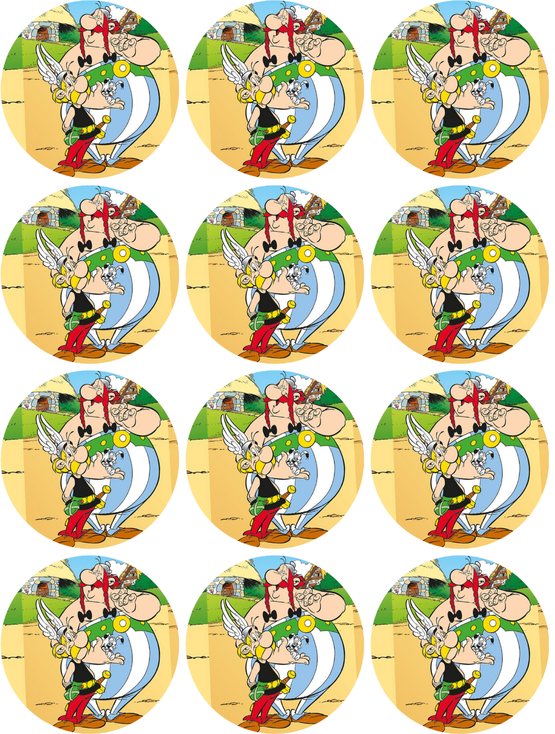 Asterix und Obelix Muffinaufleger