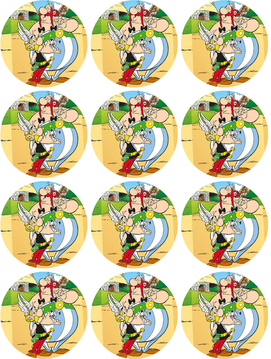 Asterix und Obelix Muffinaufleger