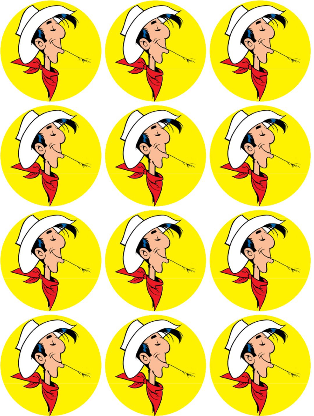 Lucky Luke Muffinaufleger