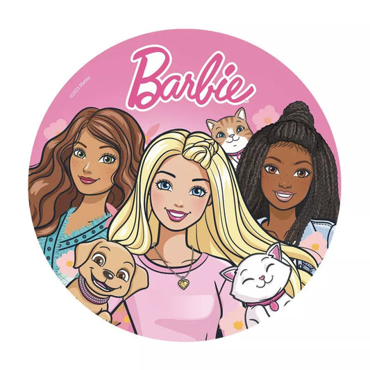 Barbie Cartoon Tortenaufleger