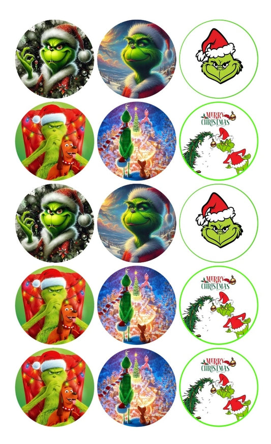 Grinch Muffinaufleger