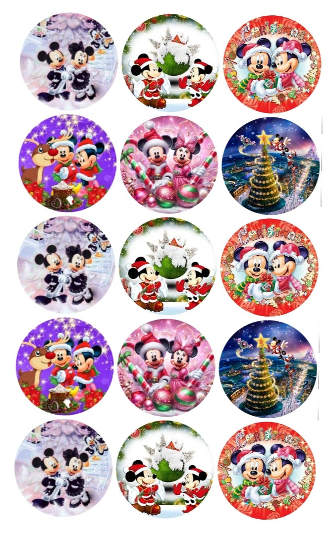 Micky Maus Weihnachten Muffinaufleger