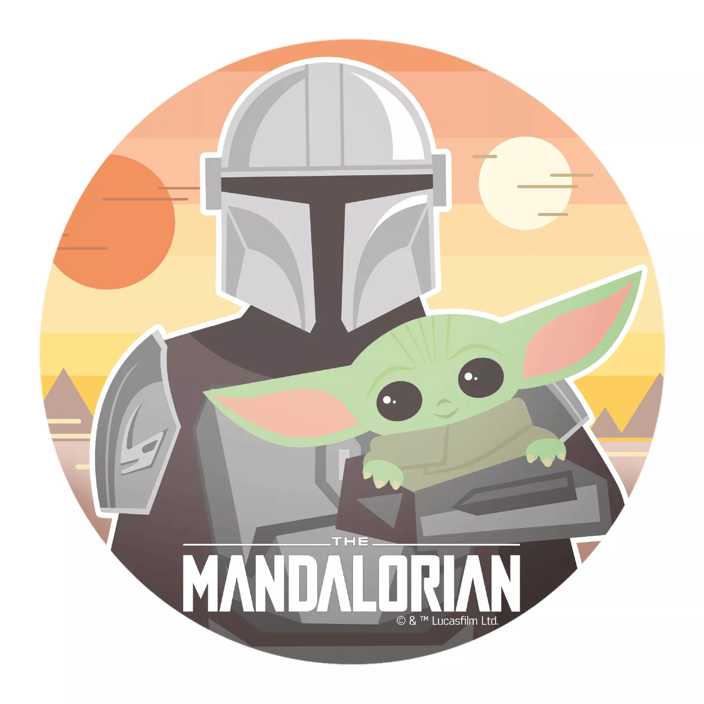 Mandalorian Tortenaufleger 20cm