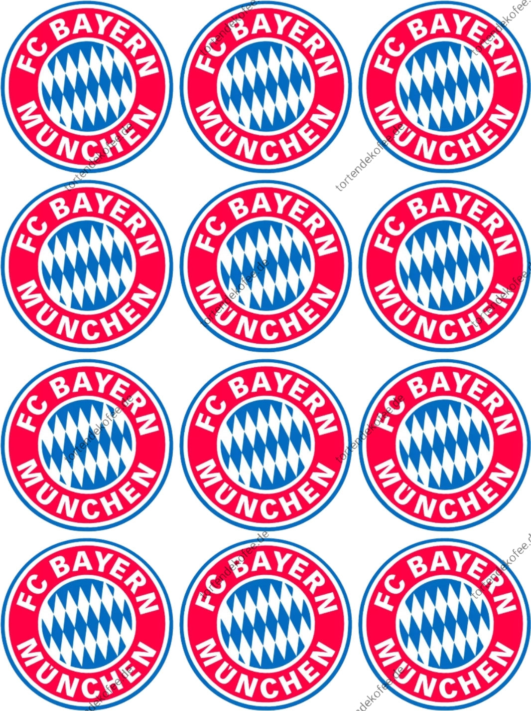 Angebot Fc Bayern München Torten und Muffinaufleger