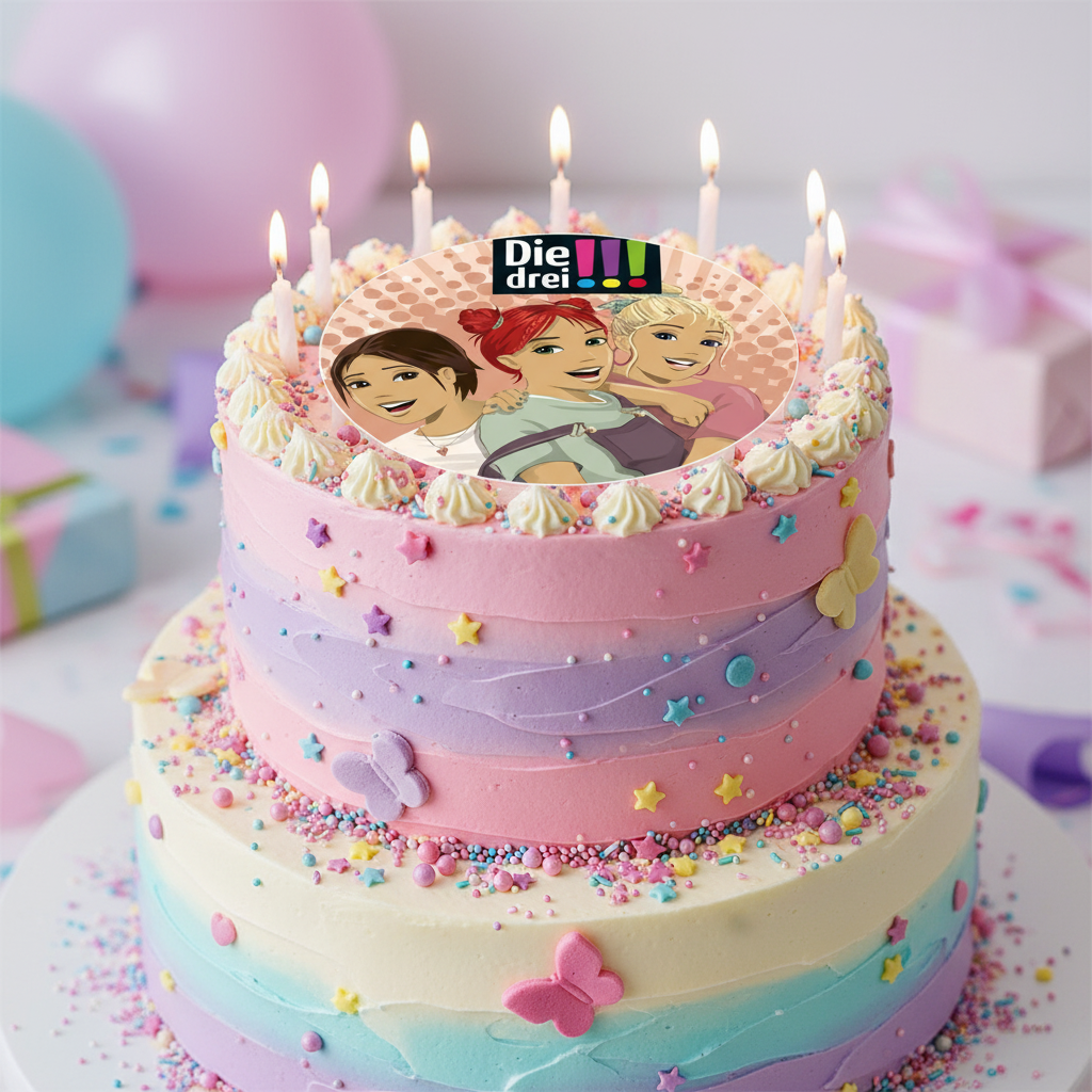 Die drei !!! Tortenaufleger