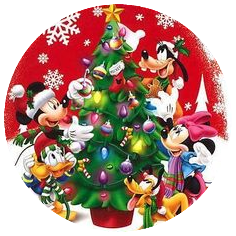 Micky Maus Weihnachten Tortenaufleger