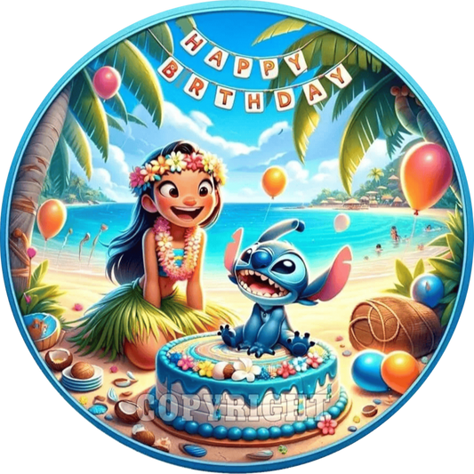 Lilo & Stitch Geburtstag Tortenaufleger
