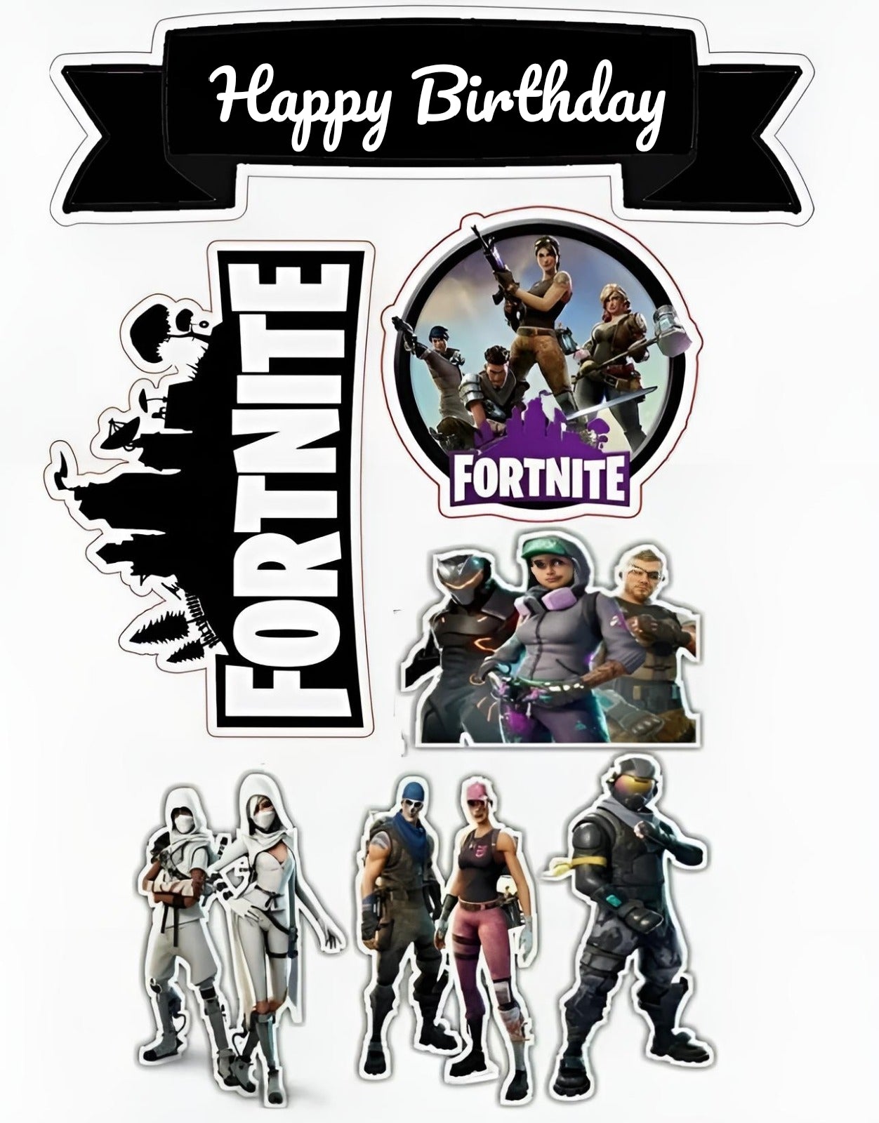 Fortnite Tortendeko komplett Set