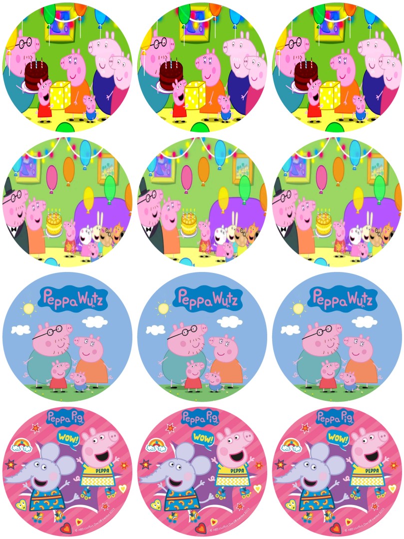 Peppa Wutz Muffinaufleger