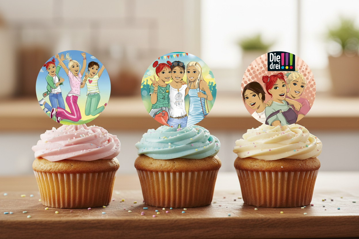Die drei !!! Muffinaufleger