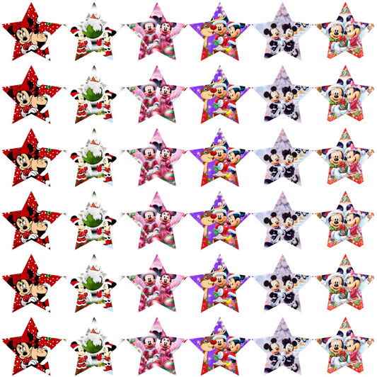Micky Maus Weihnachten sternförmig Plätzchenaufleger