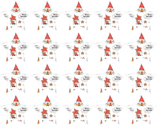 Oblateneinstecker Stern Weihnachtsmotiv