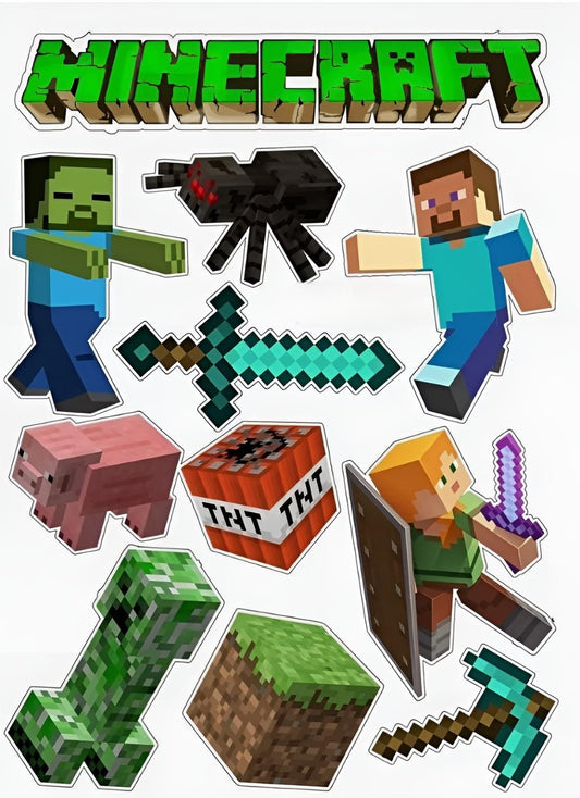 Minecraft Tortendeco komplett Set