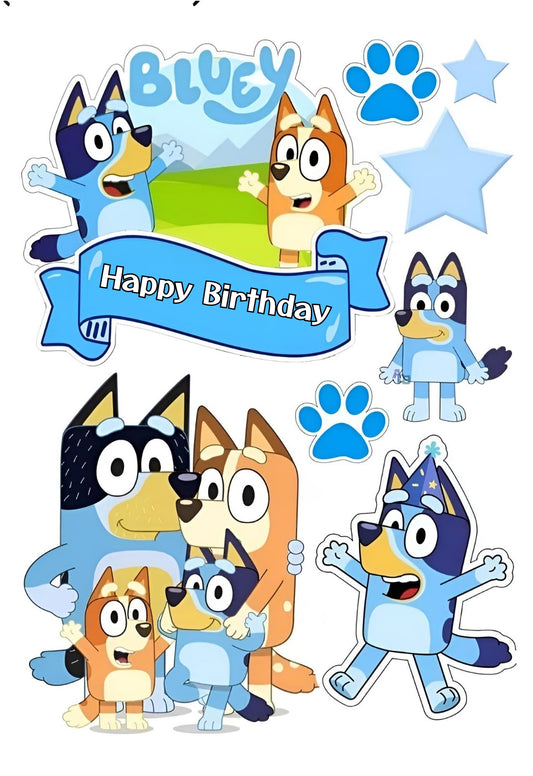 Bluey Tortendeko komplett Set