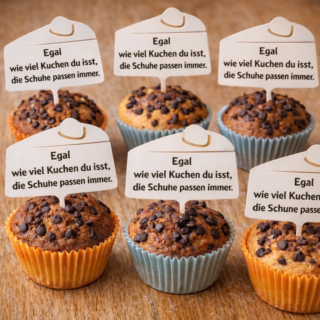 🧁 Muffin-Einstecker mit Spruch – der süße Hingucker für jede Feier!