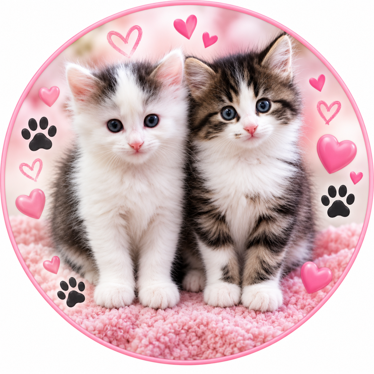 Süßer Katzen Tortenaufleger