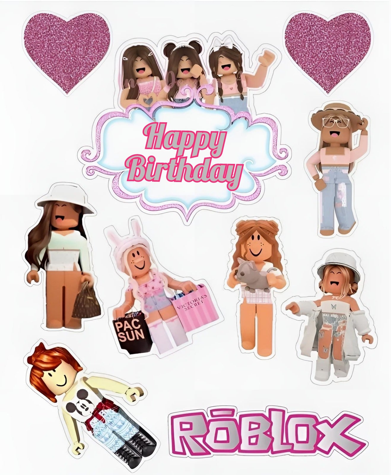 Roblox Tortendeko komplett Set