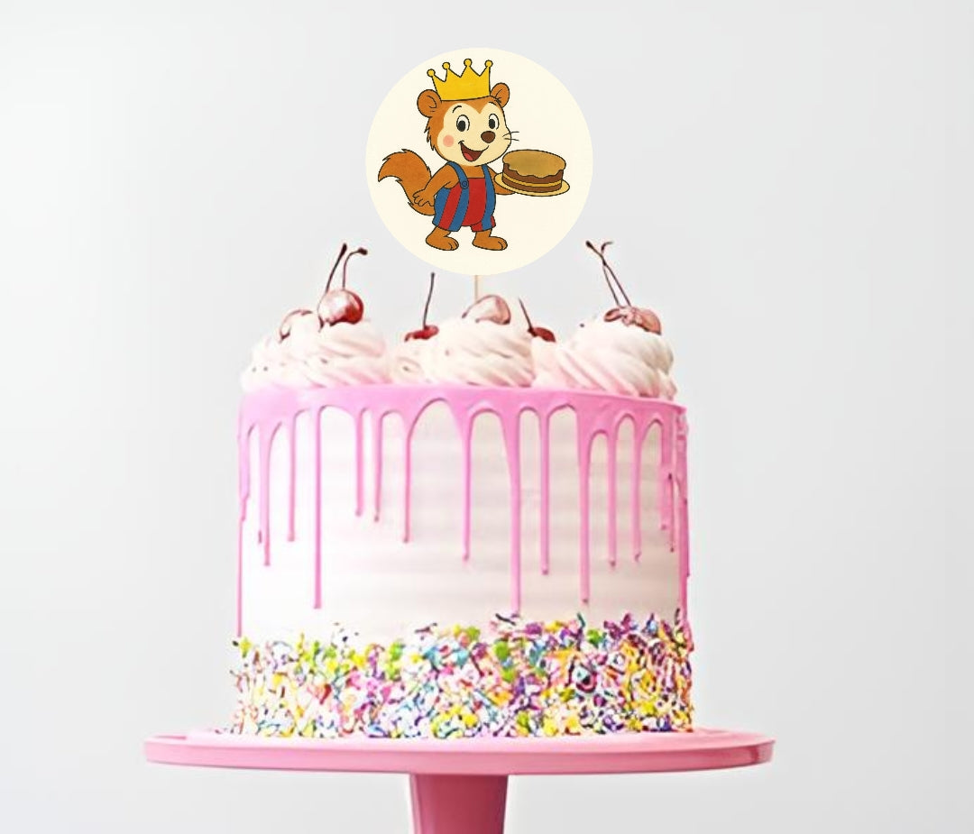 Bobo Siebenschläfer Torteneinstecker aus Fondant (Handgemacht)