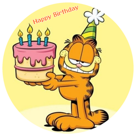 Garfield Geburtstags Tortenaufleger