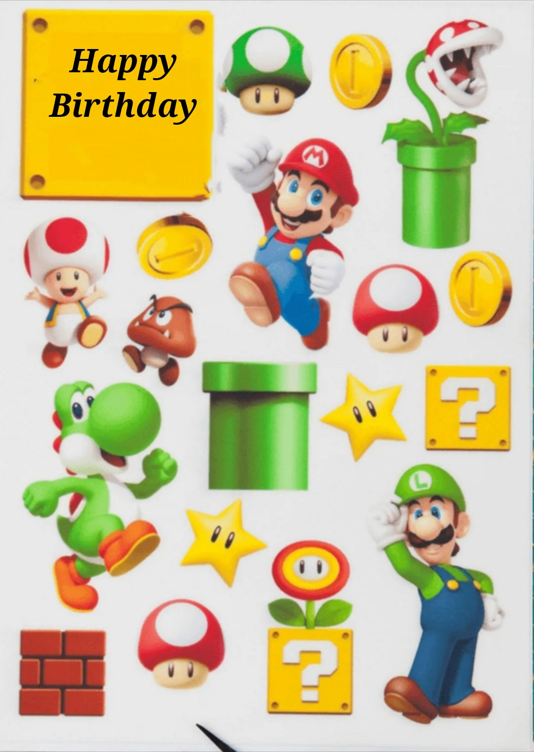 Super Mario Tortendeko komplett Set