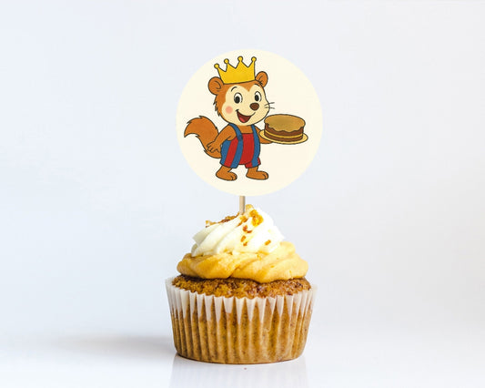 Bobo Siebenschläfer Muffineinstecker aus Fondant (Handgemacht)