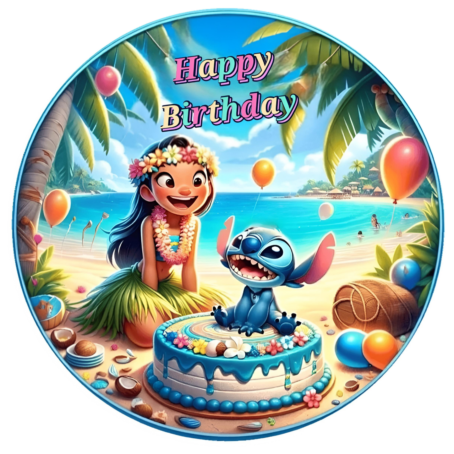 Lilo & Stitch Geburtstag Tortenaufleger