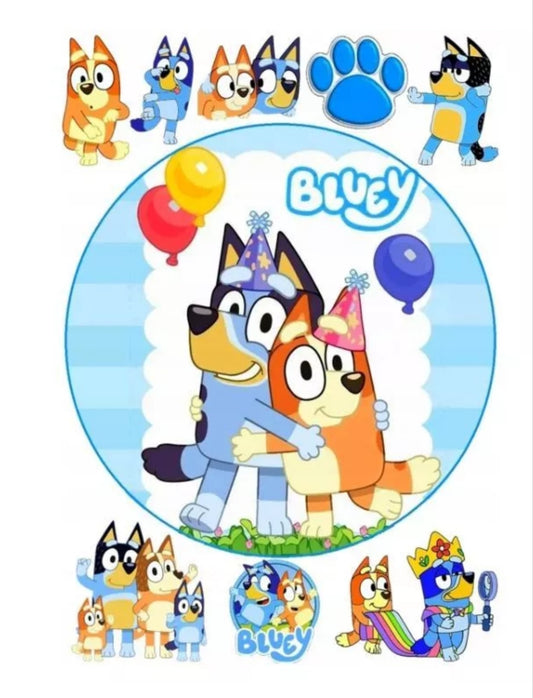 Bluey Tortendeko komplett Set