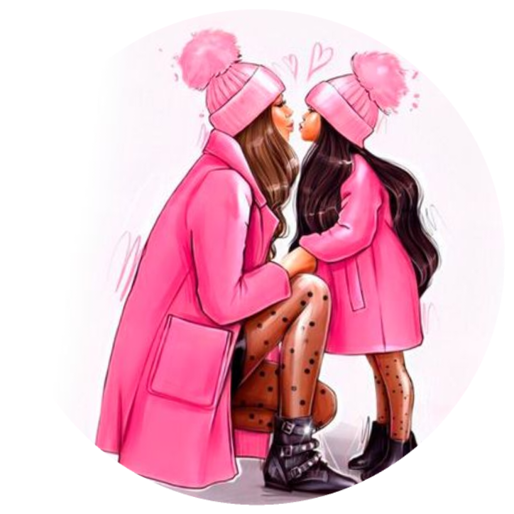 Mama und Kind Tortenaufleger