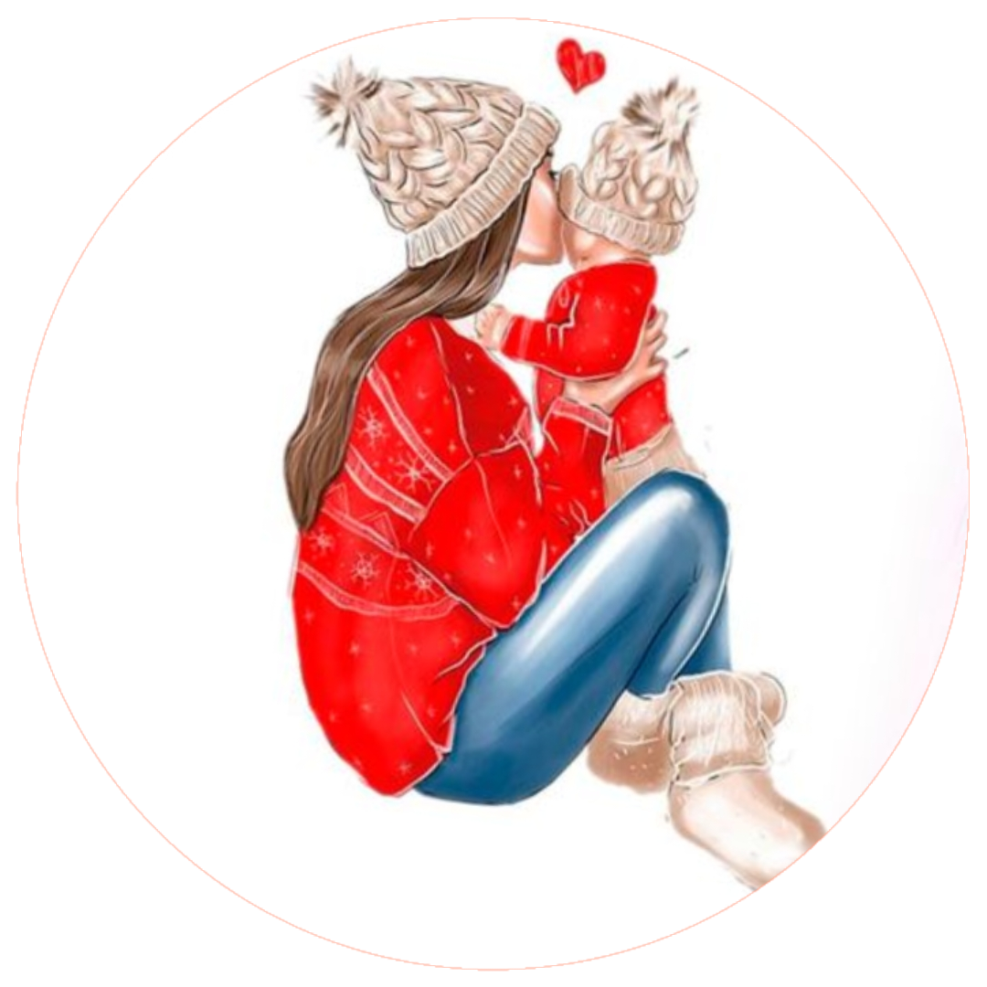 Mama und Kind Tortenaufleger