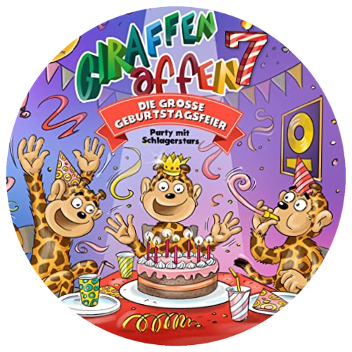 Giraffen affen Tortenaufleger