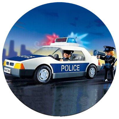 Playmobil Polizei Tortenaufleger