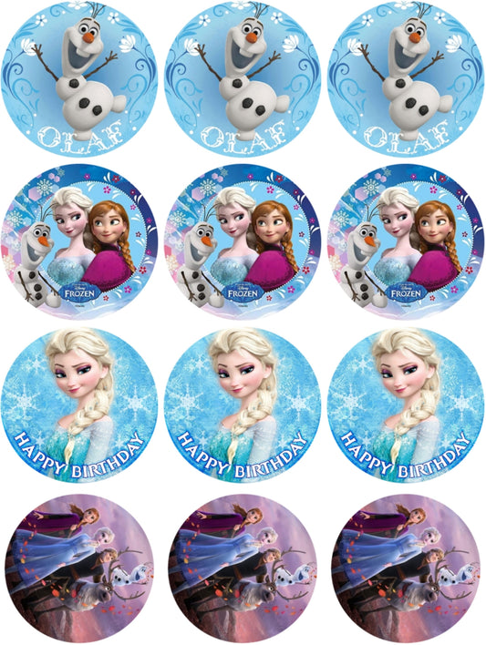 Eiskönigin Muffinaufleger