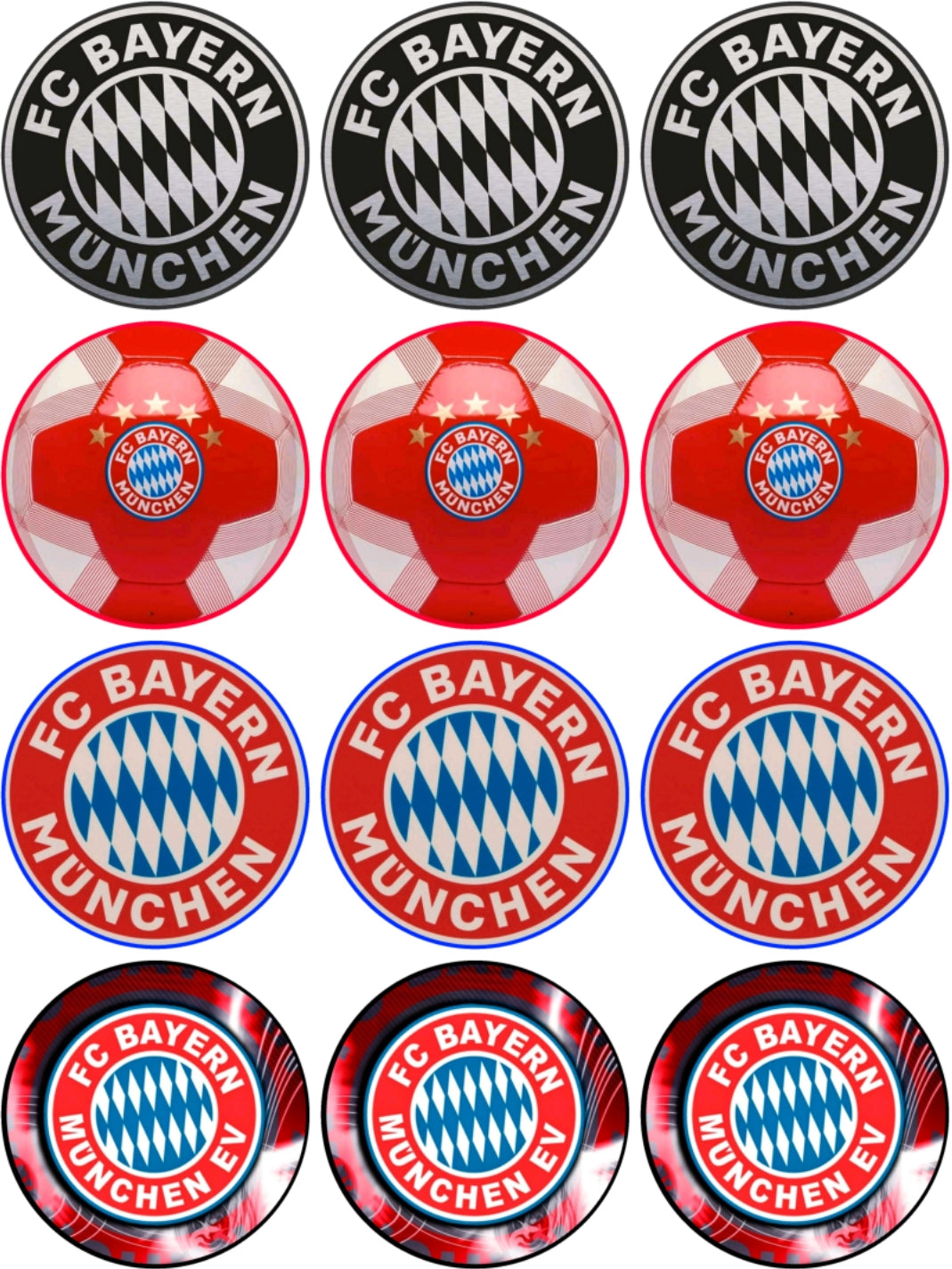 FC Bayern München Muffinaufleger gemischt