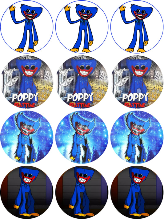 Huggy Wuggy Muffinaufleger gemischt