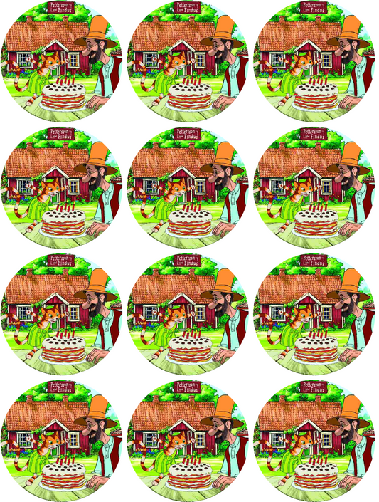 Petterson und Findus Muffinaufleger