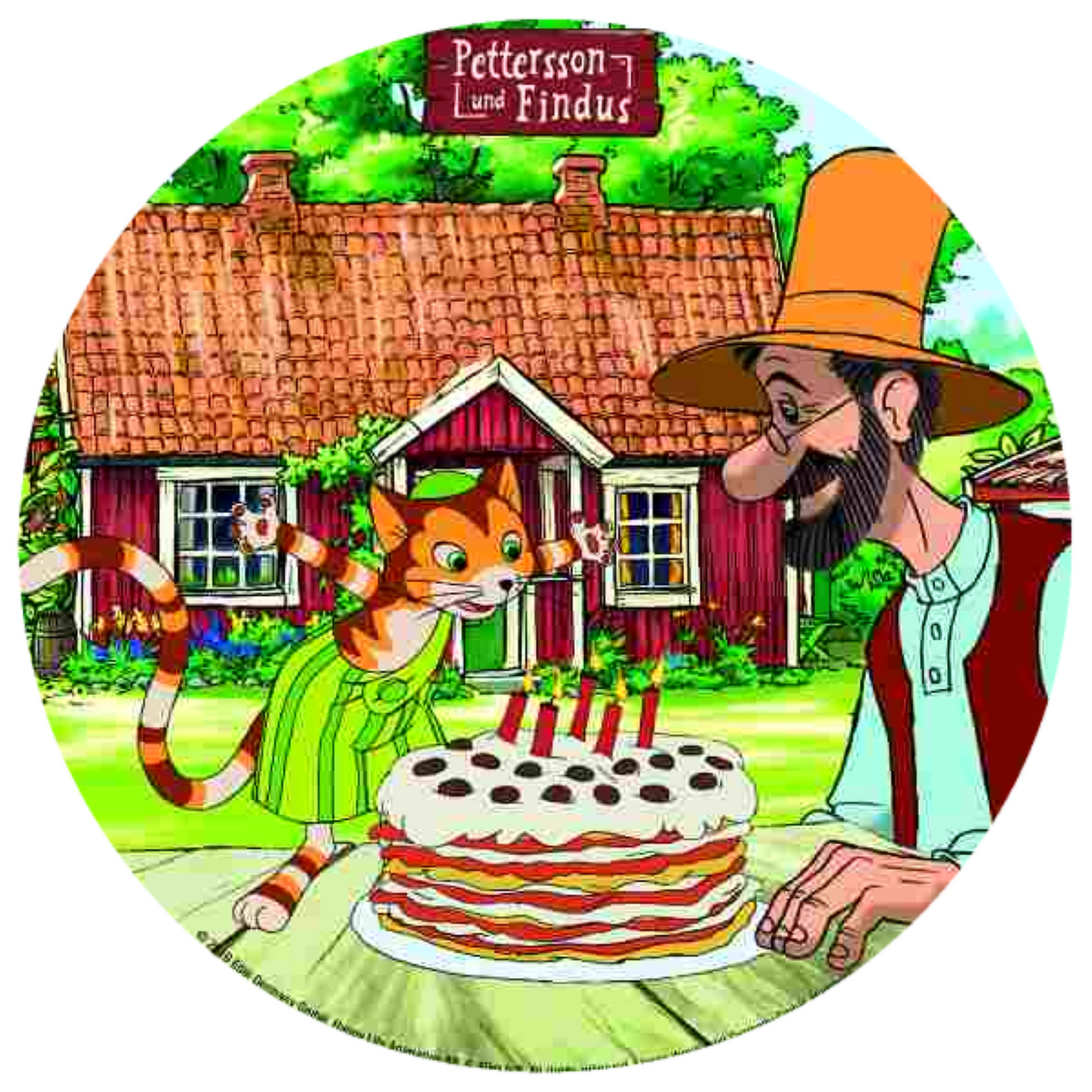 Petterson und Findus Tortenaufleger