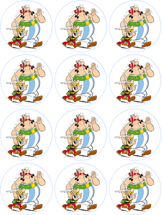 Asterix und Obelix Muffinaufleger