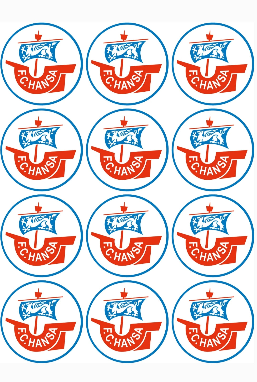 Hansa Rostock Muffinaufleger