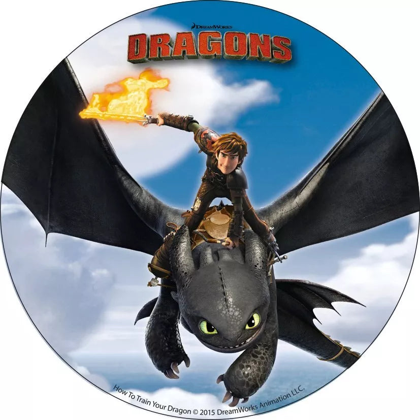 Dragons Ohnezahn Tortenaufleger