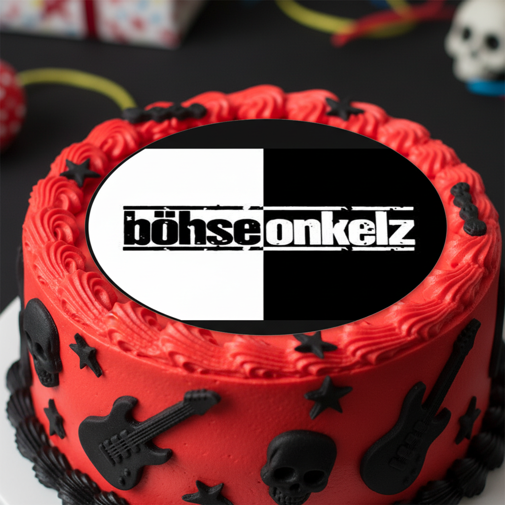 Böhse Onkelz Tortenaufleger rund 20cm Motivtorte