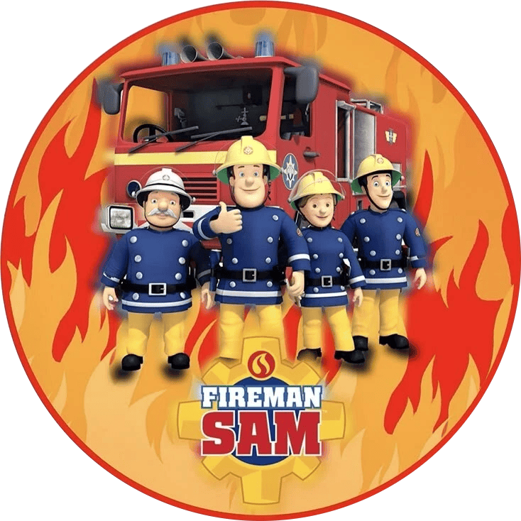Feuerwehrmann Sam Motiv 2 Tortenaufleger