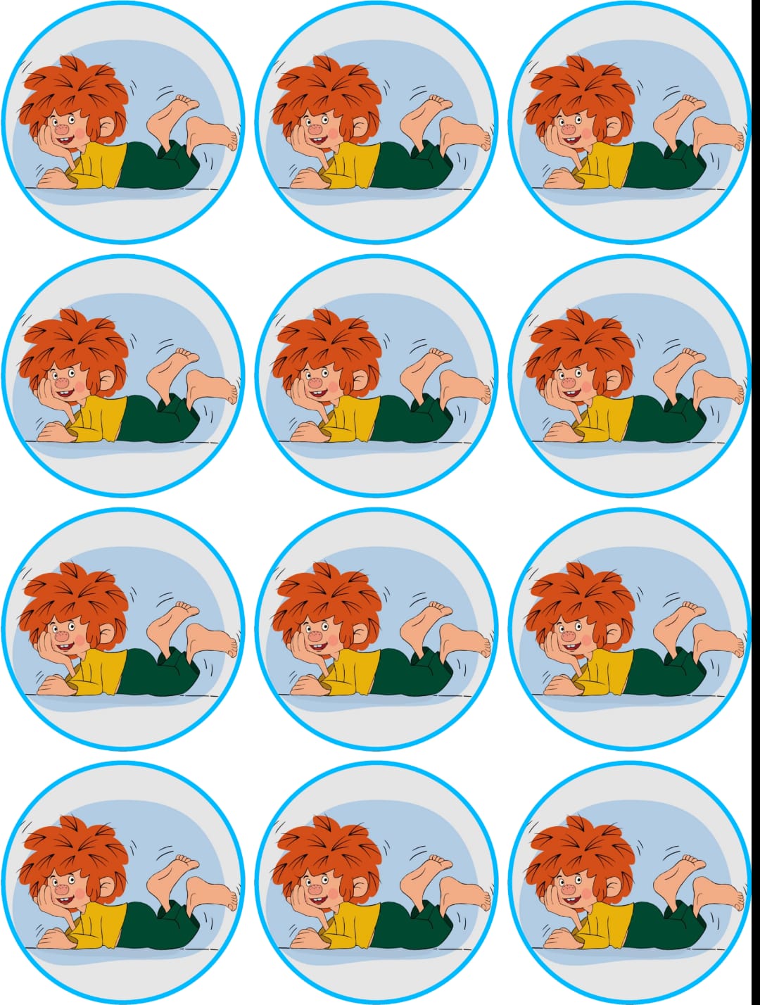 Pumuckl Cartoon Muffinaufleger