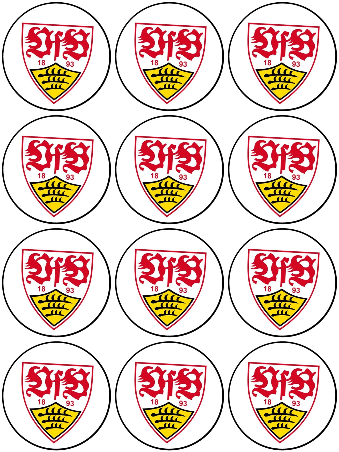 VfB Stuttgart Muffinaufleger Logo 2025
