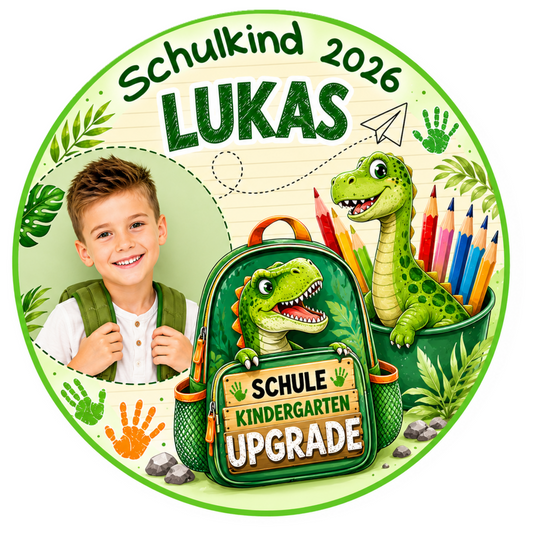 Einschulungstortenaufleger für Jungen