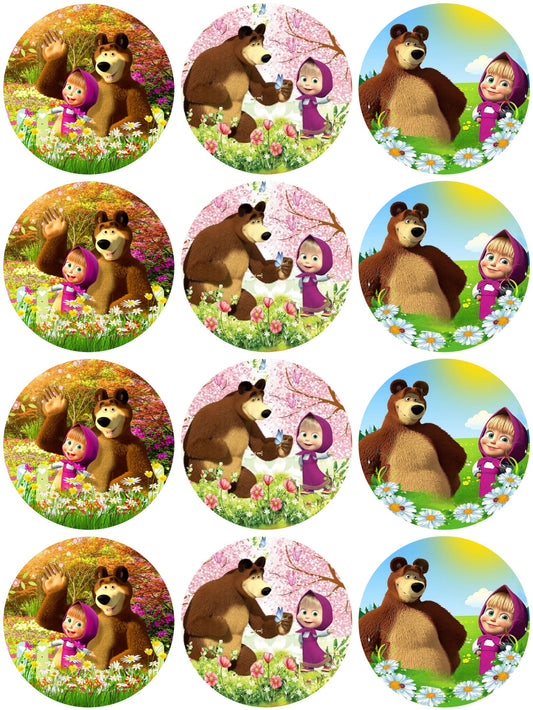 Mascha und der Bär Muffinaufleger