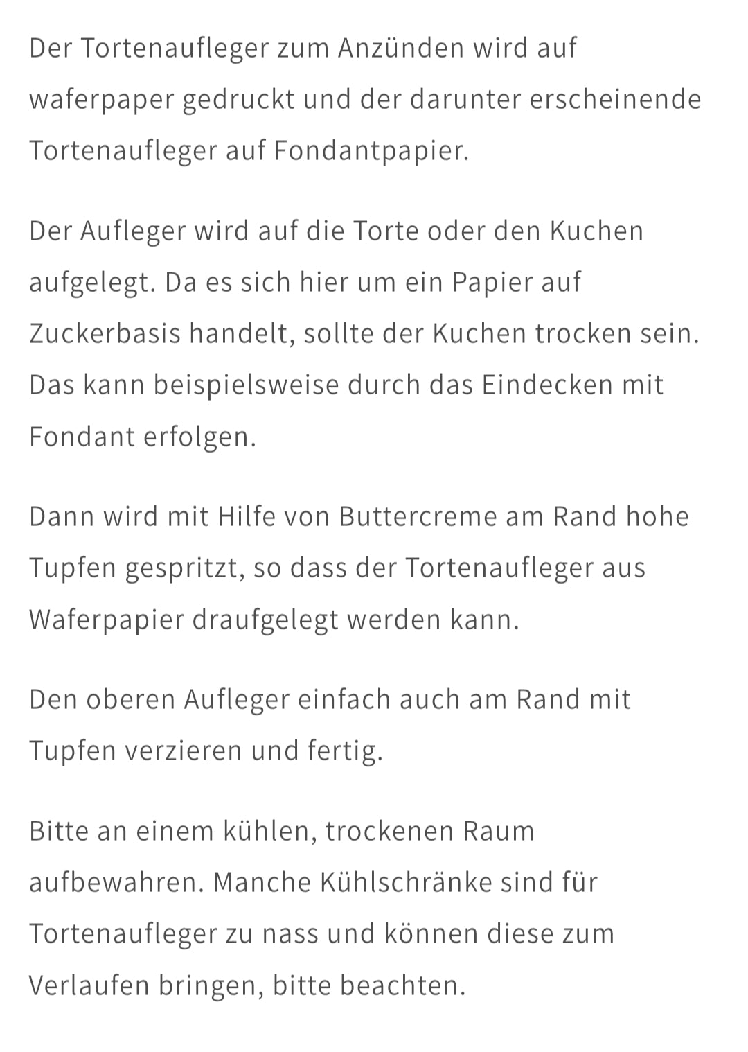 Burn away Tortenaufleger set